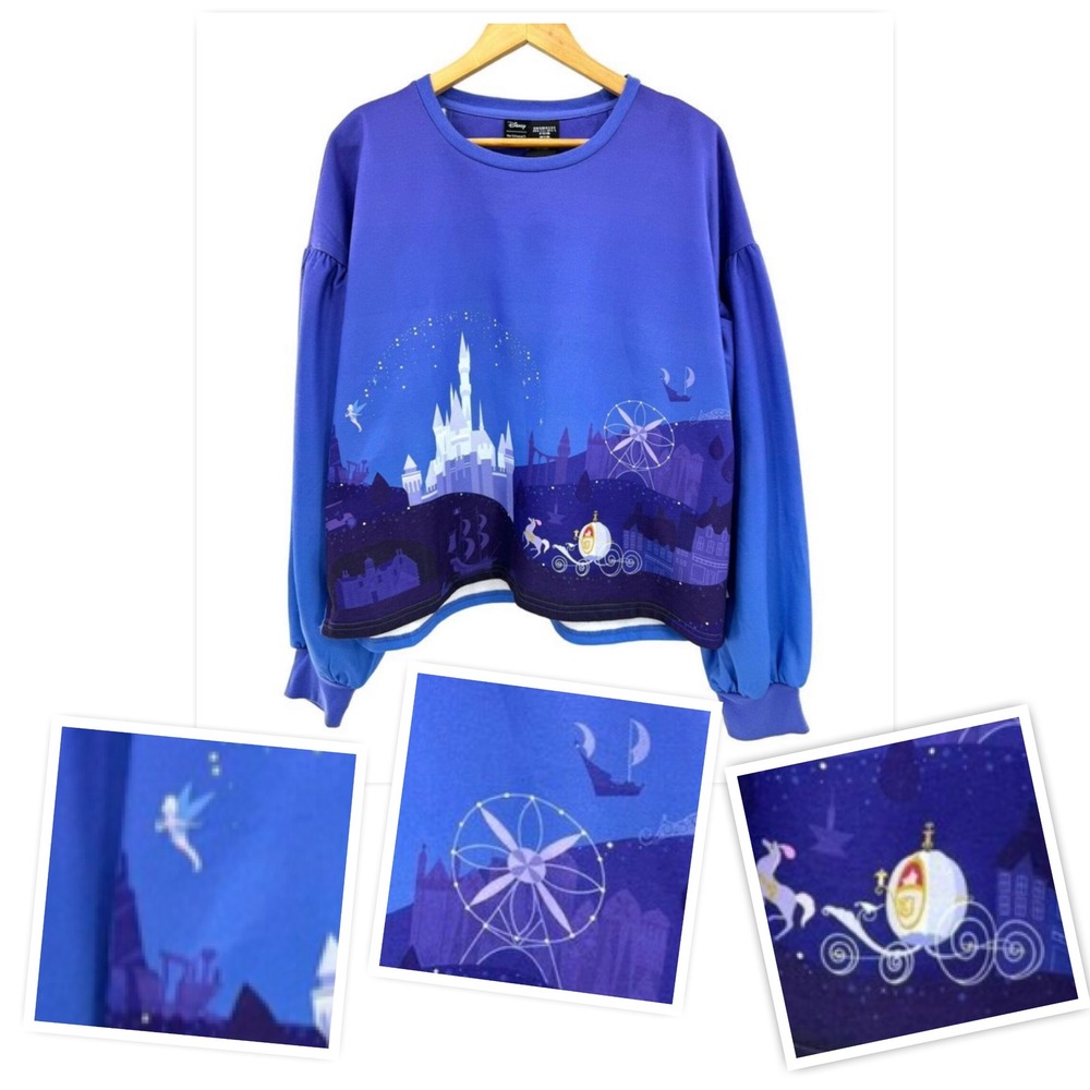 NWT Disney World Her Universe Long Sleeve Cinderella Magic Kingdom Medium Shirt‎